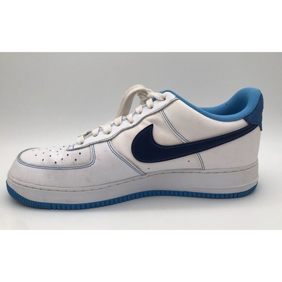 Nike Air Force 1 Low First Use Sneakers White/University Blue DA8478-100 Mens 13 - Picture 3 of 11